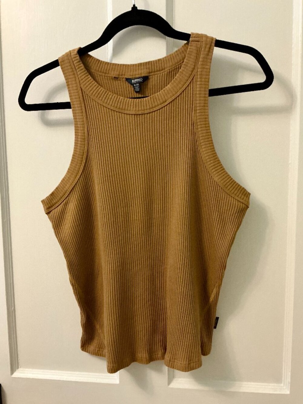Buffalo by David Bitton mustard yellow ribbed tank top (XL)